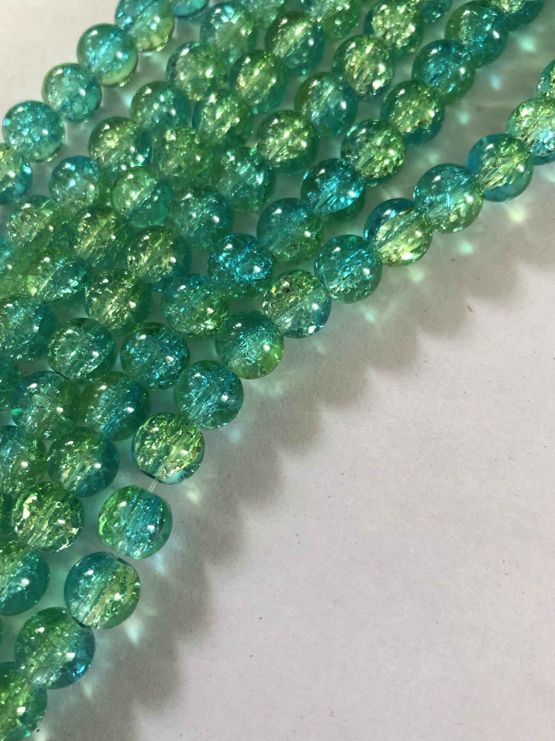 Double Colour Crackle Beads
