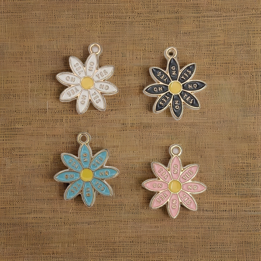 8 Petal Flower Charms